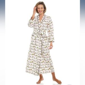 Heidi Carey Day in the Country Classic Robe Horse Print size XXL NWOT